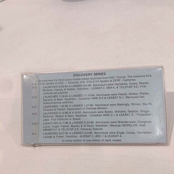 Discovery Series Antiqued 6 Solid Bronze Coins NASA Space Shuttle - Picture 5 of 9